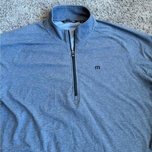Travis Mathew Q-Zip Pullover Sweatshirt Gray XL Dellwood Country Club
